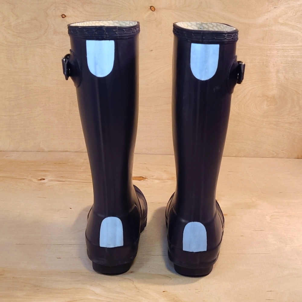Hunter Original Purple Rubber Rain Boots Size 2/3 Youth - Picture 8 of 11